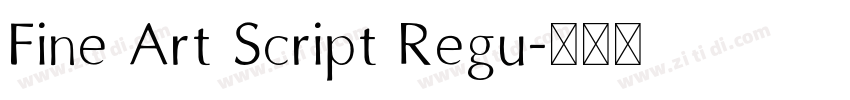 Fine Art Script Regu字体转换